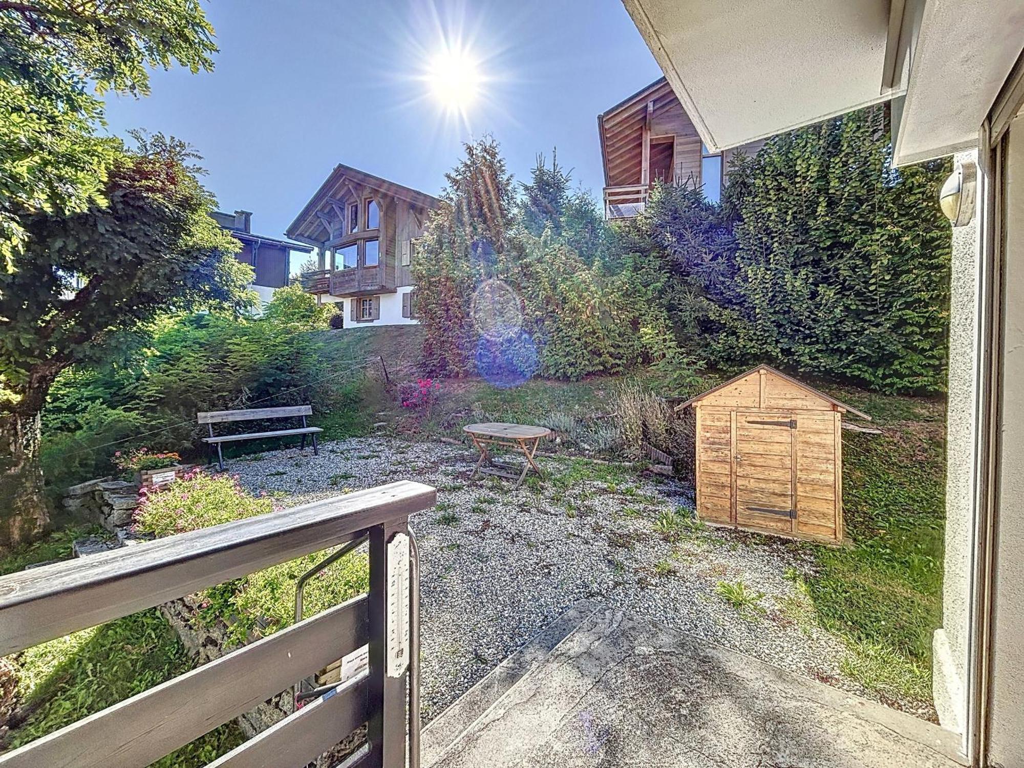 Bel Apt Au Centre De Combloux Avec Jardin, Balcon, Wifi Et Parking A 300M Des Commerces - Fr-1-560-52 외부 사진